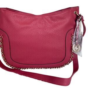 Brand New Jessica Simpson Rose Hobo Soft Vegan handbag Gold Accents Beautiful